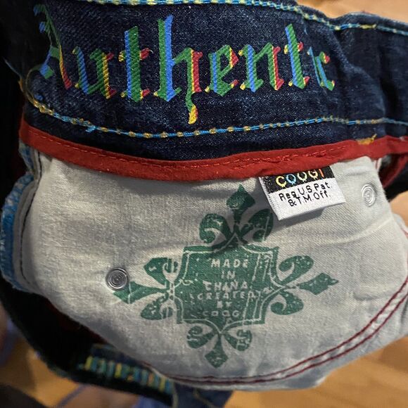 Coogi Jeans 40 X 34 Rainbow Colors Embroidery Dark Wash Denim - Picture 9 of 16